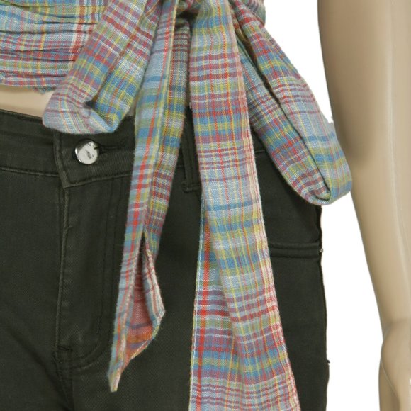 Free People Wool Real Love Plaid Tank Top New XS & S - Picture 7 of 8